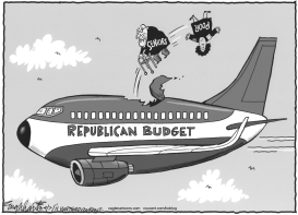 REPUBLICAN BUDGET by Bob Englehart