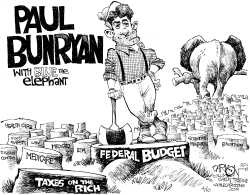 PAUL RYAN CUTS by John Darkow