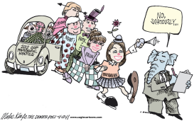 GOP HOPEFULS by Mike Keefe