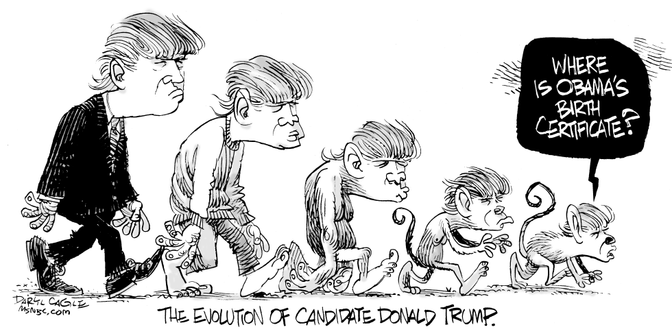  DONALD TRUMP BIRTHER by Daryl Cagle