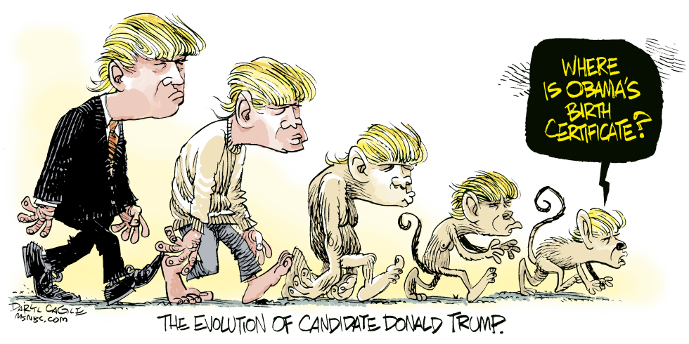  DONALD TRUMP BIRTHER  by Daryl Cagle