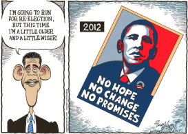 OBAMA FOR PRESIDENT 2012  by Bob Englehart