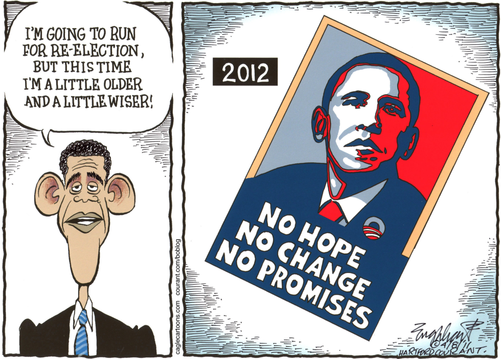  OBAMA FOR PRESIDENT 2012  by Bob Englehart