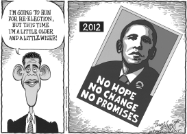 OBAMA FOR PRESIDENT 2012 by Bob Englehart