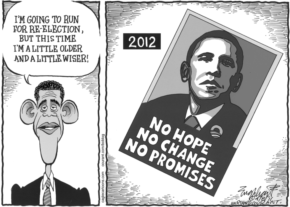  OBAMA FOR PRESIDENT 2012 by Bob Englehart