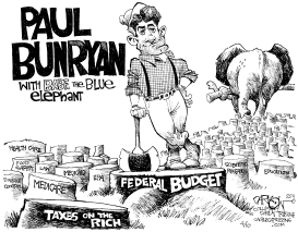 PAUL RYAN CUTS by John Darkow