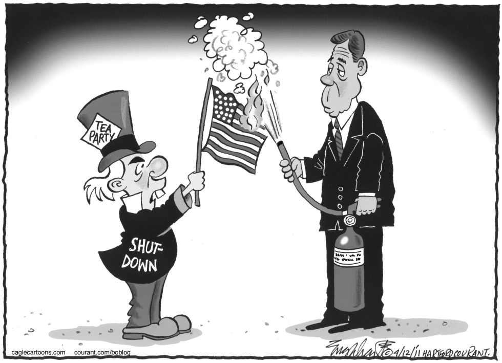  BOEHNER AND THE TEA PARTY by Bob Englehart