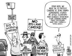 RED-LIGHT CAMERA PROTEST by Parker