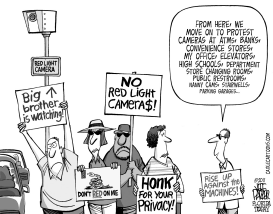 RED-LIGHT CAMERA PROTEST by Parker