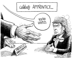 CELEBRITY APPRENTICE by Adam Zyglis