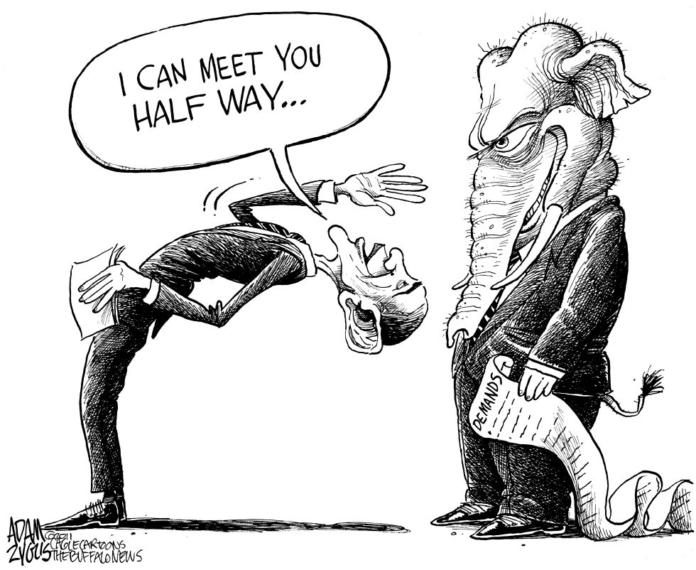  OBAMA HALF WAY by Adam Zyglis