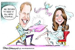 WILLIAM AND KATE ROYAL WEDDING by Dave Granlund