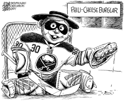 LOCAL BUFFALO SABRES GOALIE RYAN MILLER by Adam Zyglis