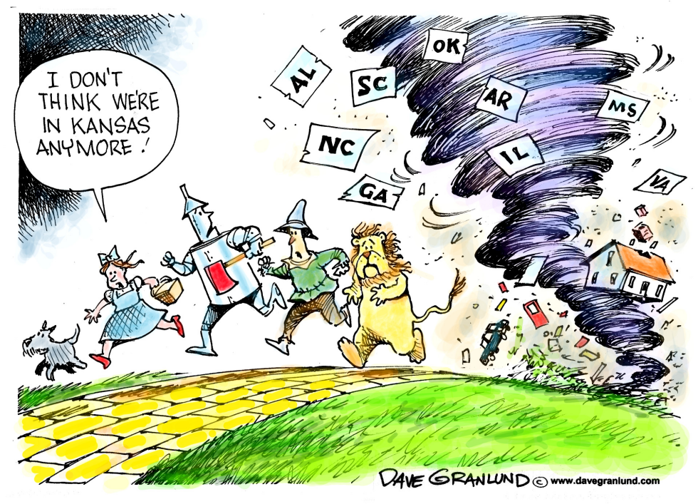  MULTI-STATE TORNADOES by Dave Granlund