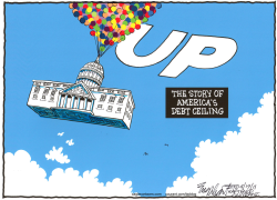 RAISING THE DEBT CEILING  by Bob Englehart