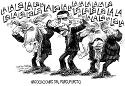 NEGOCIACIONES DEL PRESUPUESTO by Daryl Cagle