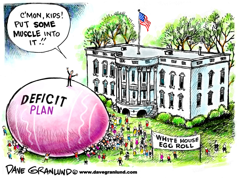  WHITE HOUSE EASTER EGG ROLL by Dave Granlund