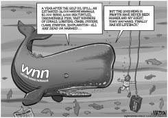 WHALE NEWS NETWORK COVERS GULF OIL SPILL ANNIVERSARY by RJ Matson