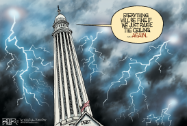 RAISING THE ROOF by Nate Beeler