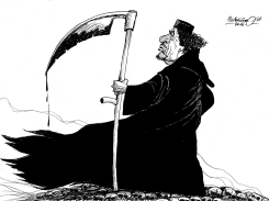 KHADAFI GRIM REAPER by Petar Pismestrovic