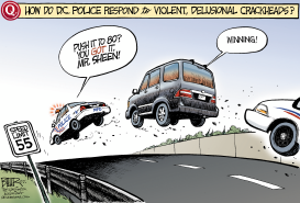 LOCAL DC - POLICE ESCORT FOR SHEEN by Nate Beeler