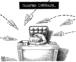 SLEEPING CONTROLLER by Adam Zyglis