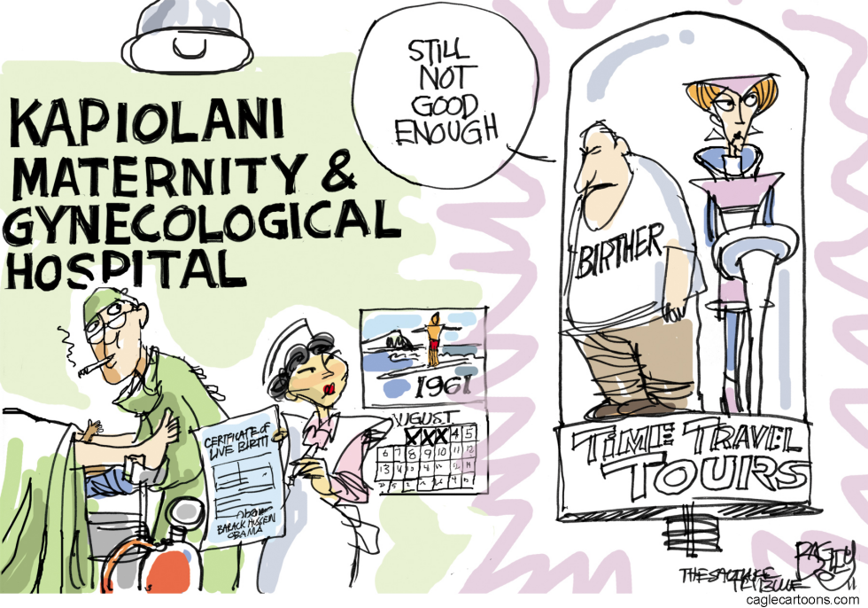  BIRTHER OR BUST by Pat Bagley