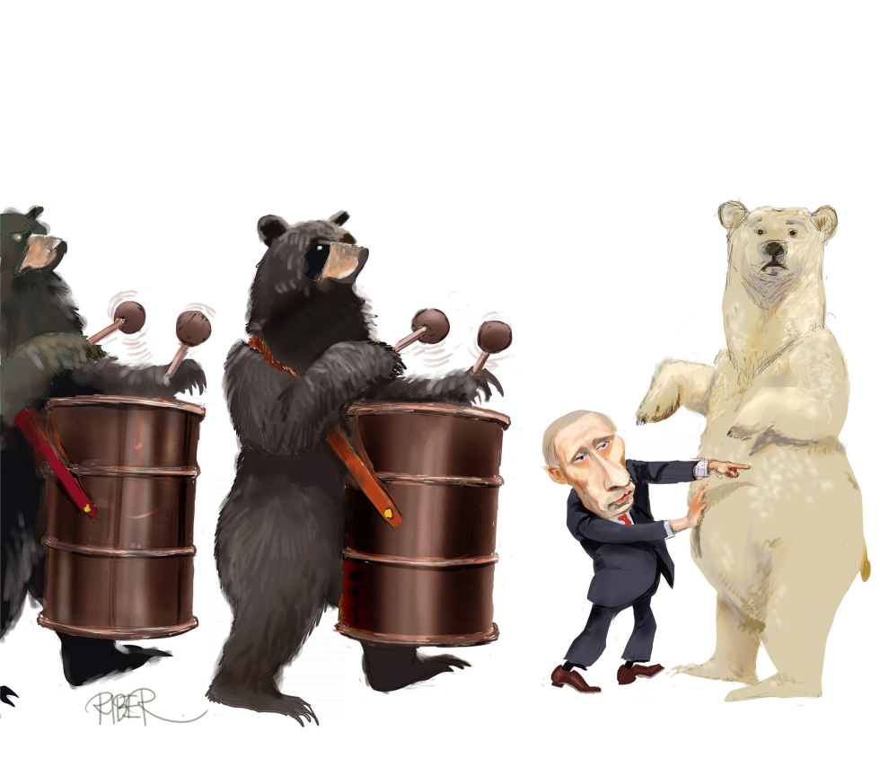  PUTIN AND BEARS IN THE ARCTIC by Riber Hansson