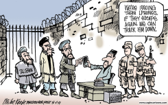 TALIBAN ESCAPEES by Mike Keefe