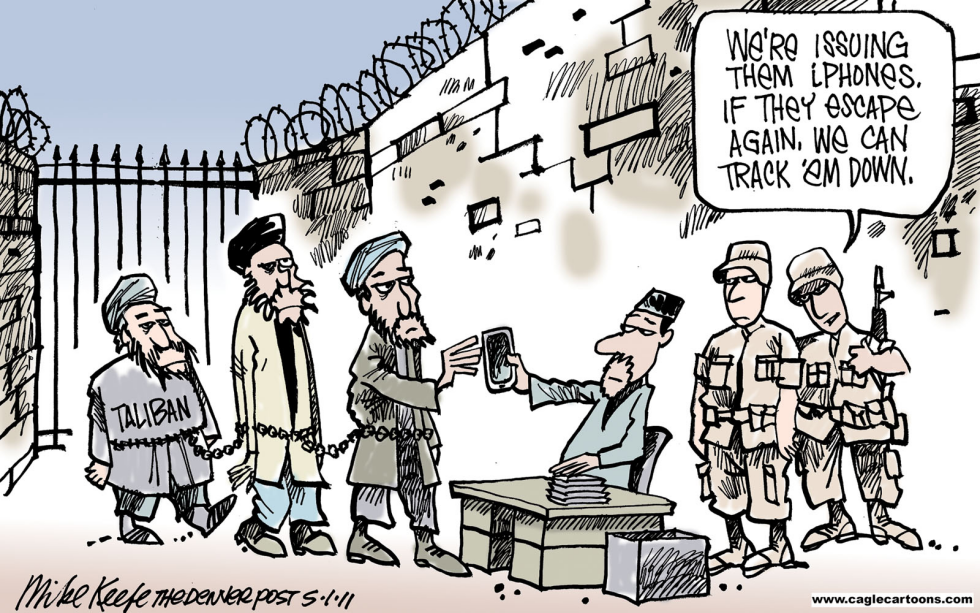  TALIBAN ESCAPEES by Mike Keefe