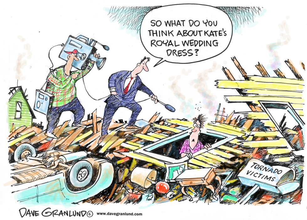  TORNADOES AND ROYAL WEDDINGS by Dave Granlund