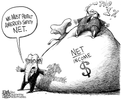 THE NEW SAFETY NET by Adam Zyglis