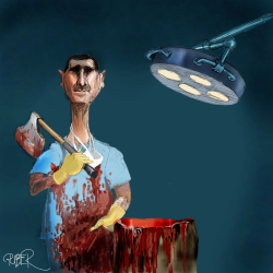 ASSAD AS AN EXECUTIONER AND SURGEON by Riber Hansson