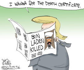 TRUMP DOUBTS BIN LADEN by Gary McCoy