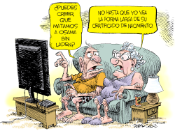 OSAMA BIN LADEN MUERTO Y LOS NACIMENTEROS by Daryl Cagle