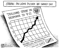 GRAPHIC BIN LADEN PICTURE by Adam Zyglis