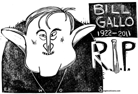 CARTOONIST BILL GALLO by Randall Enos