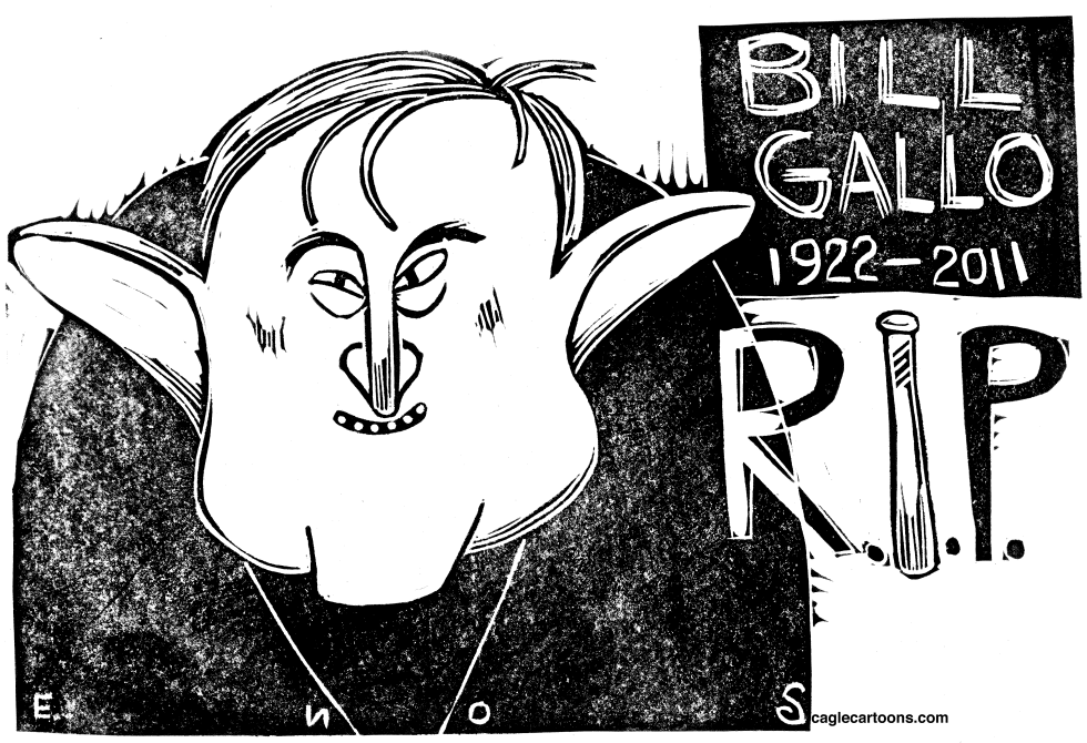  CARTOONIST BILL GALLO by Randall Enos