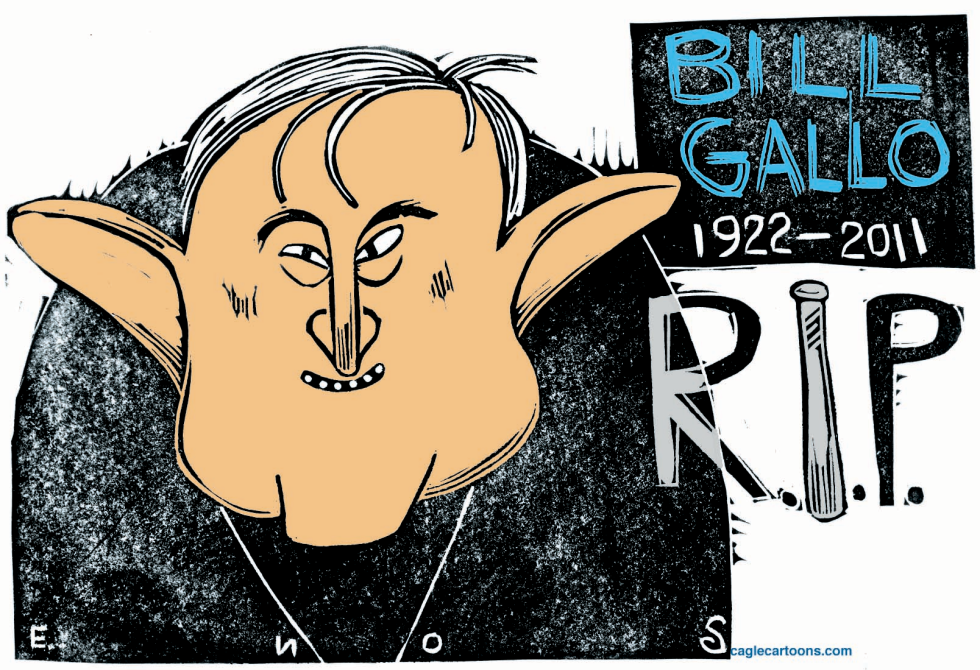  CARTOONIST BILL GALLO  by Randall Enos