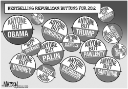 BESTSELLING REPUBLICAN BUTTONS FOR 2012 by RJ Matson