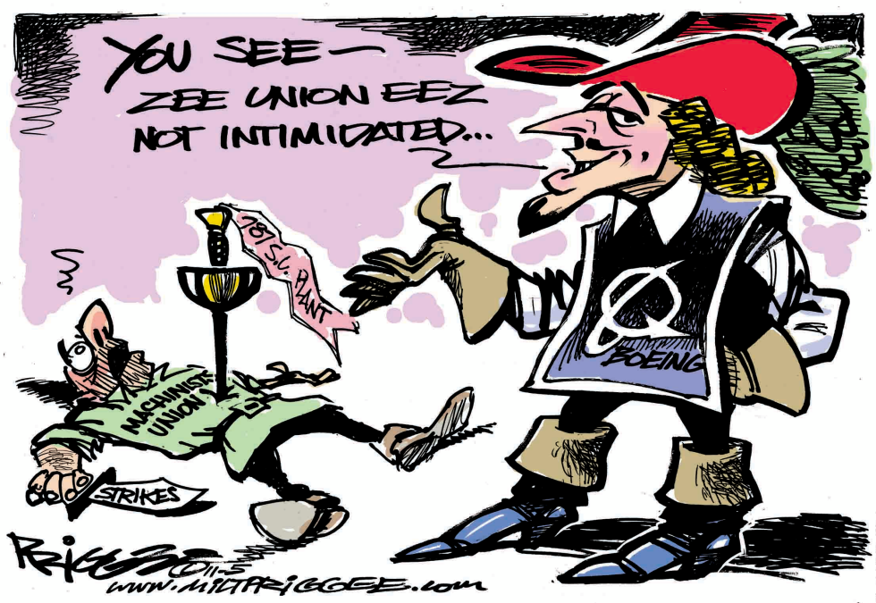  BOEING NON-INTIMIDATION  by Milt Priggee