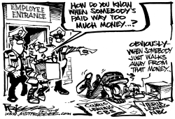 MEDIA PAY FAIR PAY by Milt Priggee