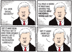 NEWT GINGRICH  by Bob Englehart