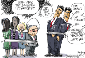 MITT AND NEWT  by Pat Bagley