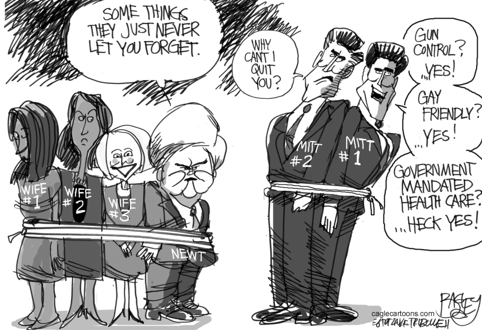  MITT AND NEWT by Pat Bagley