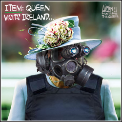 QUEEN VISITS IRELAND by Aislin