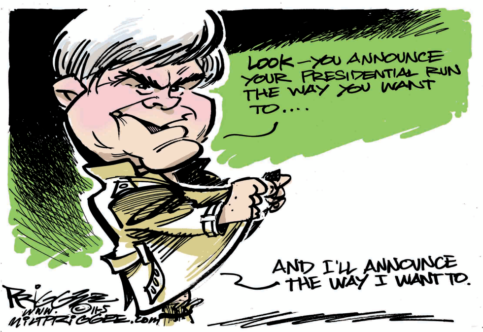  NEWT ANNOUNCES by Milt Priggee