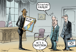 OBAMA VS NETANYAHU by Patrick Chappatte