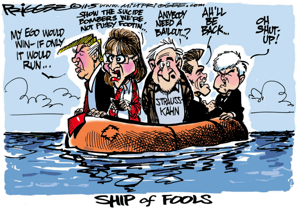  SHIP OF FOOLS  by Milt Priggee