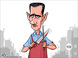 SYRIA BASHAR AL-ASSAD KILLER by Osama Hajjaj